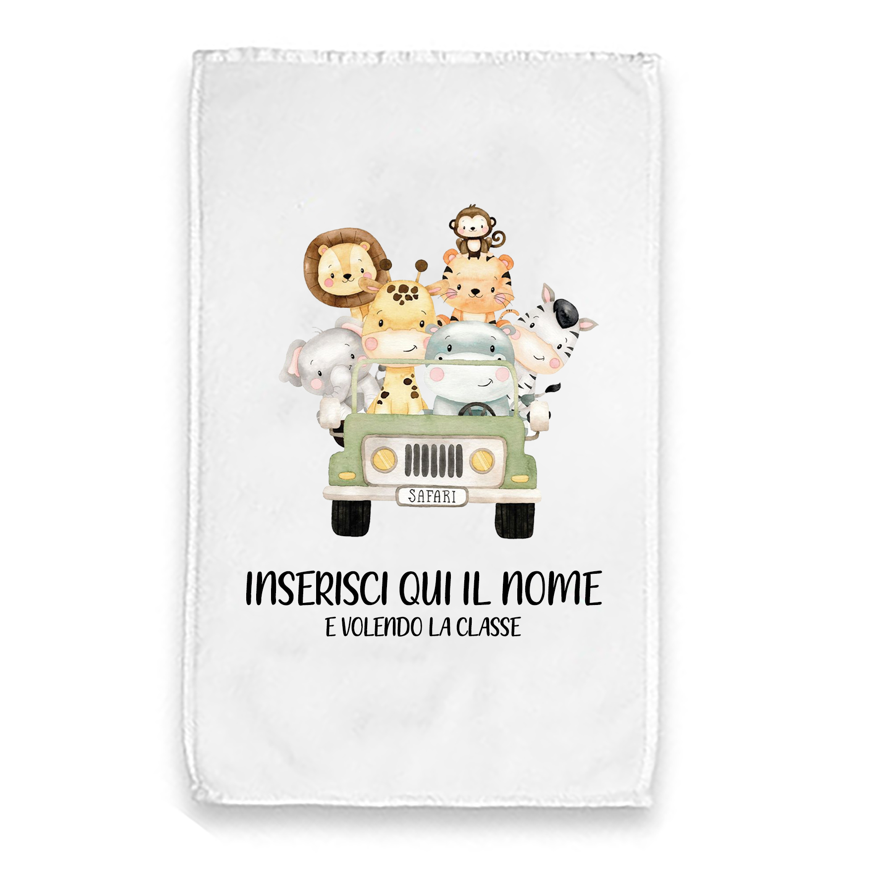 Mr. Gadgets Animaletti asciugamanino scuola personalizzato