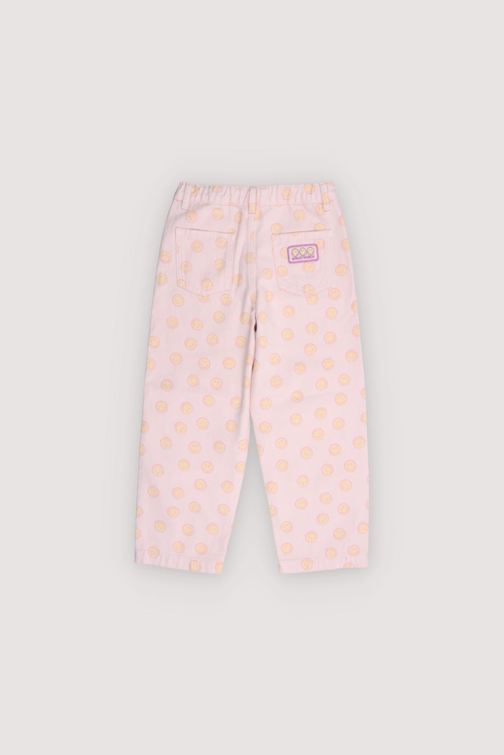 The New Society SmileyWorld jeans bimba denim stampa