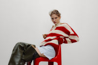 The New Society Ellie Woman Polo maglia rossa mohair