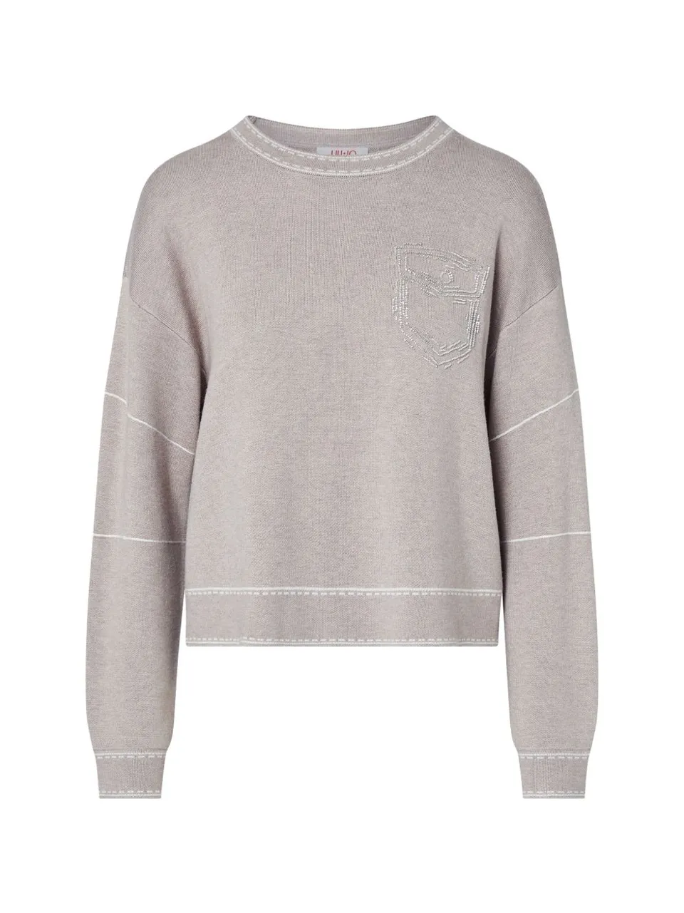 Liu Jo Sport TF6180MS59L maglia bulldog beige