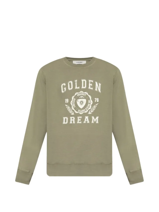 Golden Goose GMP01223 felpa verde girocollo uomo