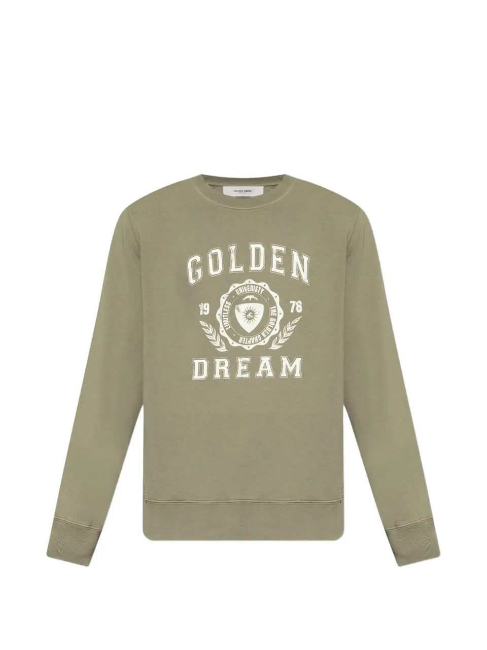 Golden Goose GMP01223 felpa verde girocollo uomo