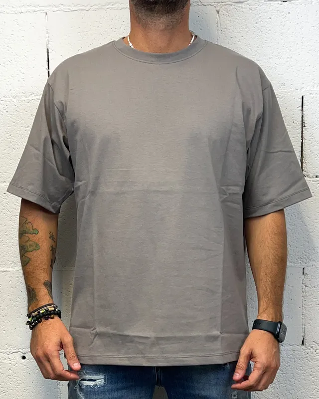 DROPIN Originals t-shirt oversize ferro vestibilita regolare