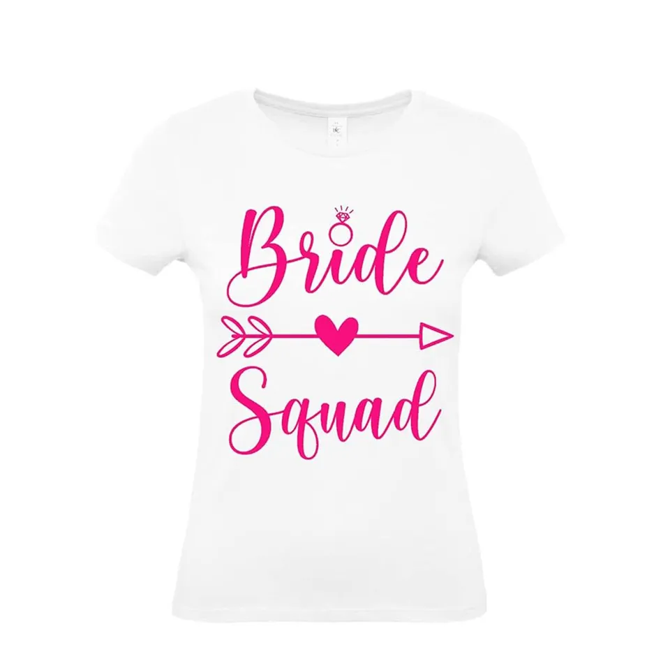 Mr. Gadgets Bride Squad t-shirt addio nubilato cotone