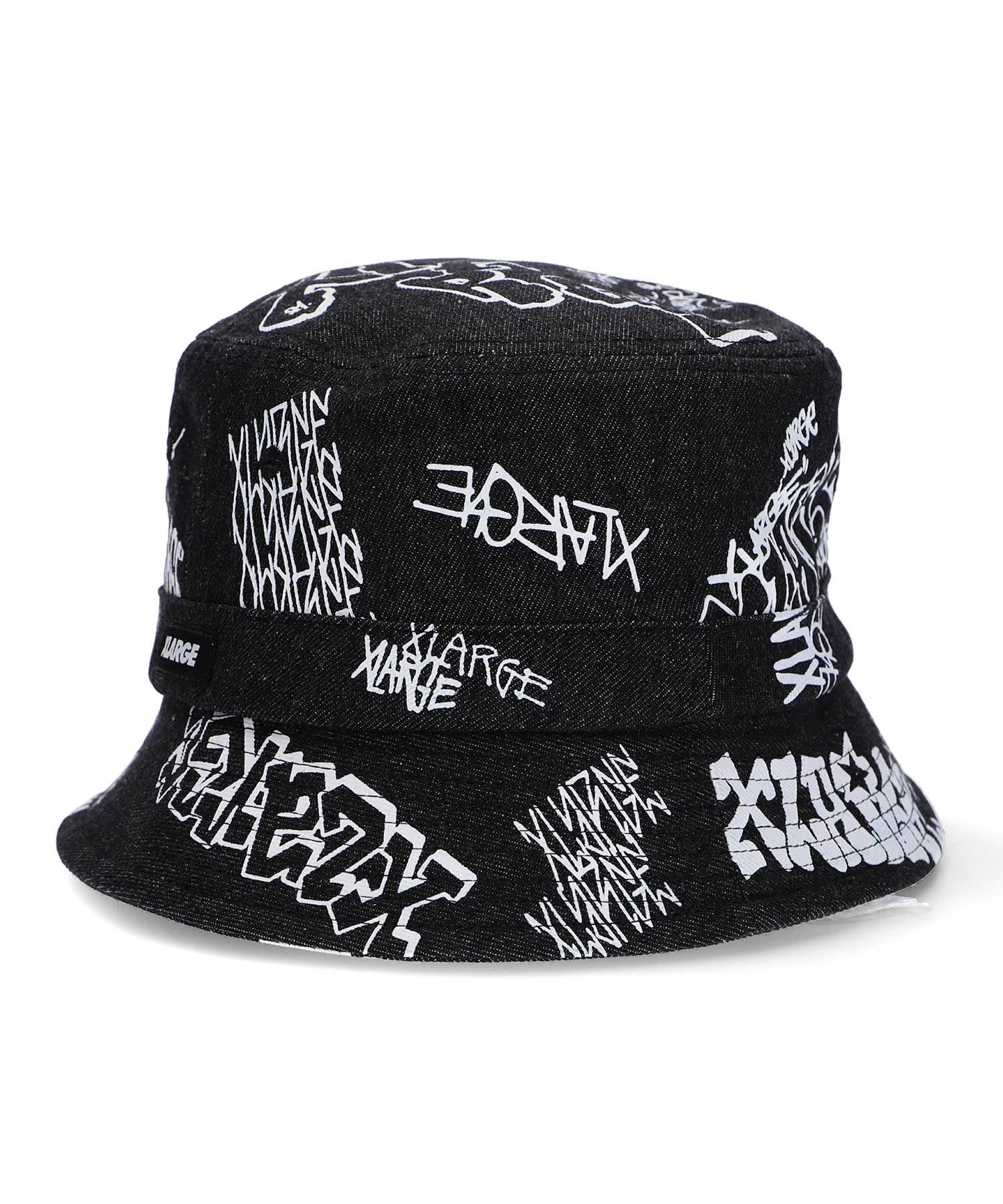 X-Large Graffiti Denim cappello indaco M cotone