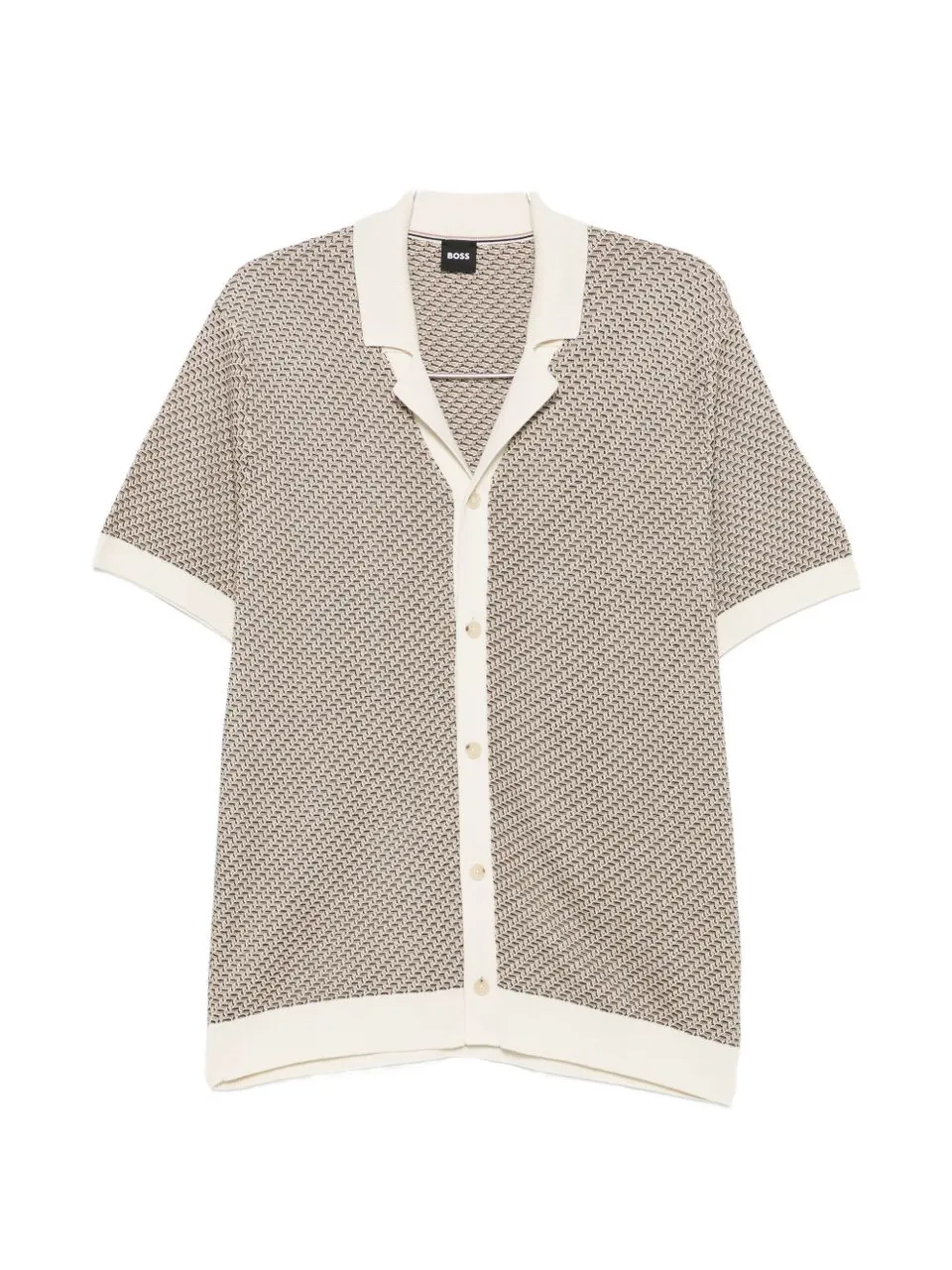 BOSS 50570555 polo open white uomo