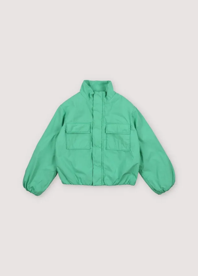 The New Society Tripoli Jade giacca bambino 6 anni cotone verde