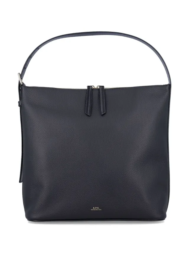 A.P.C. PXCBL borsa a mano nera pelle