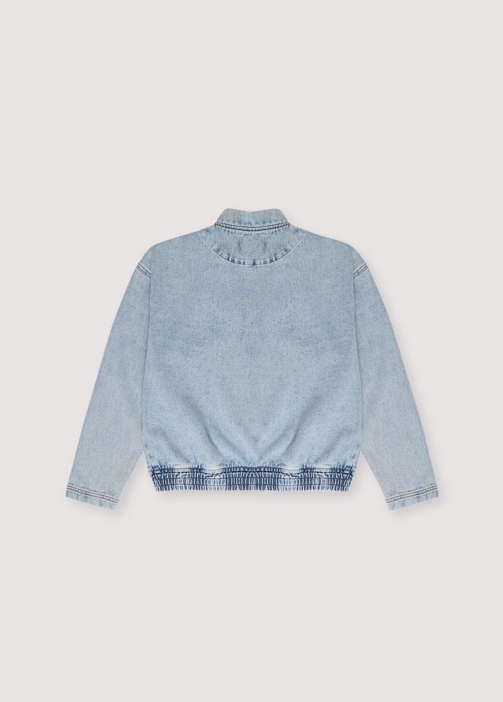 The New Society Chios Teen Bomber giacca 12 anni denim cotone