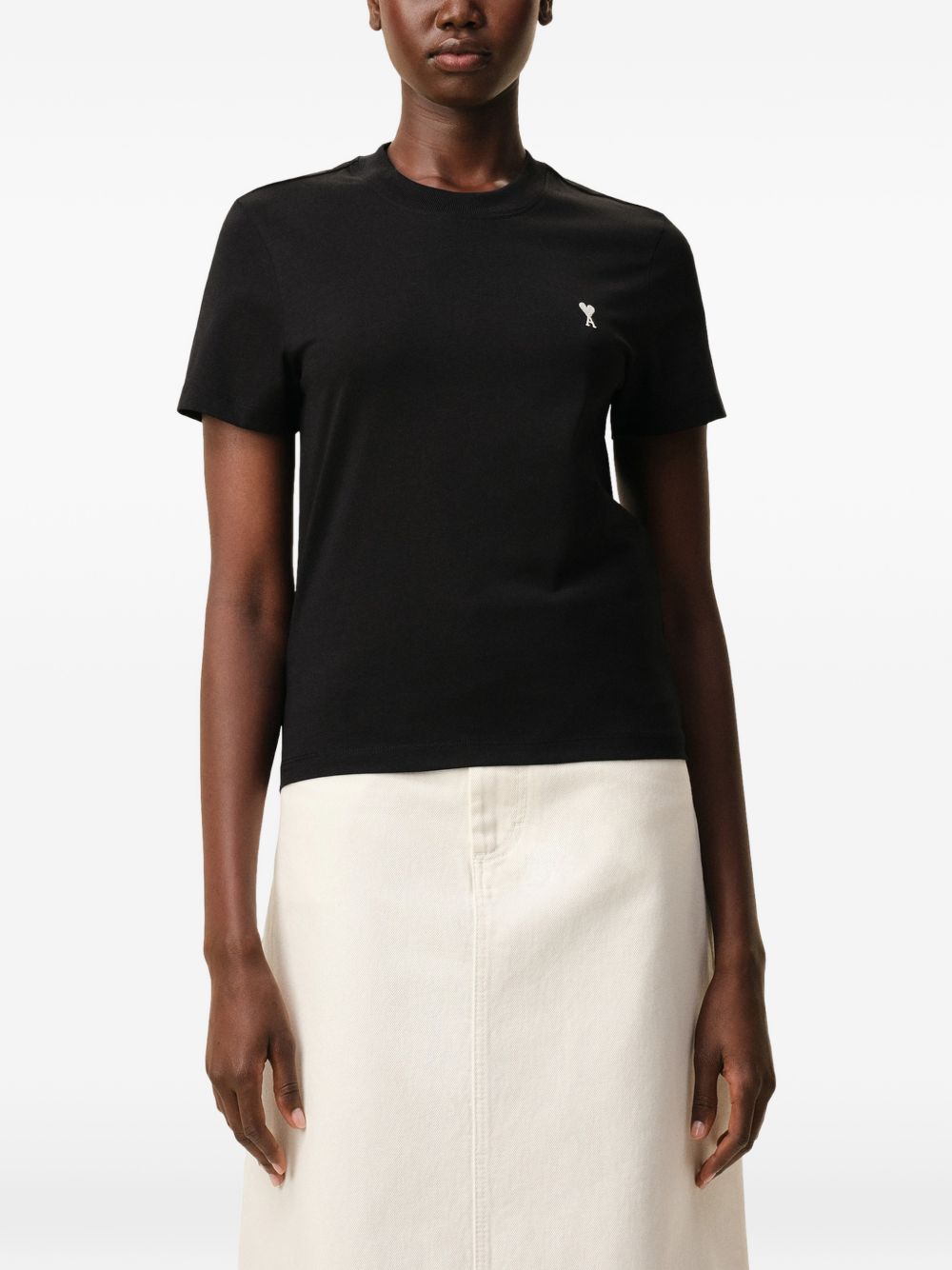 Ami Ami de Coeur FTS347 T-Shirt Nera Crema