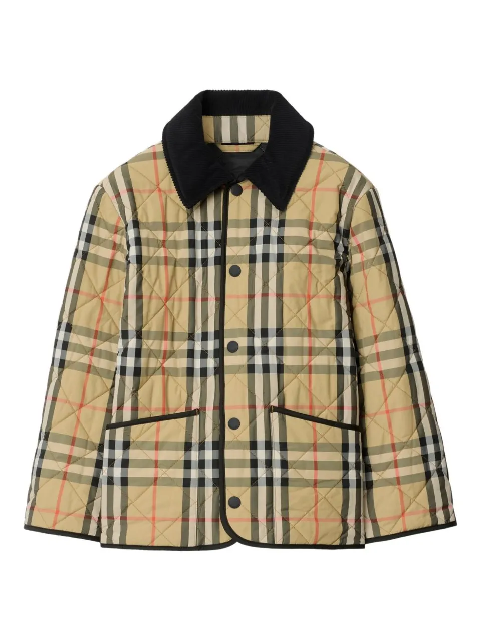 Burberry Kids 8108500 giubbotto sand check bambina