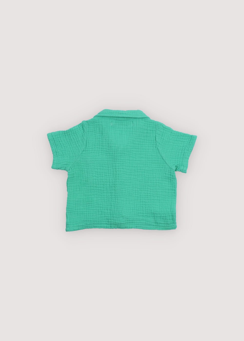 The New Society Spyros Camicia Baby Cotone Jade