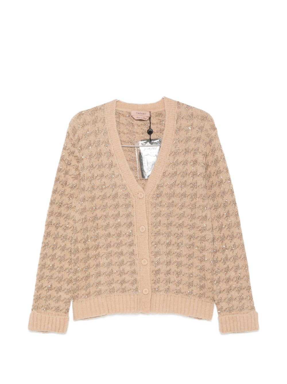 Twinset 262TP3360 cardigan sandy brown canapa-oro
