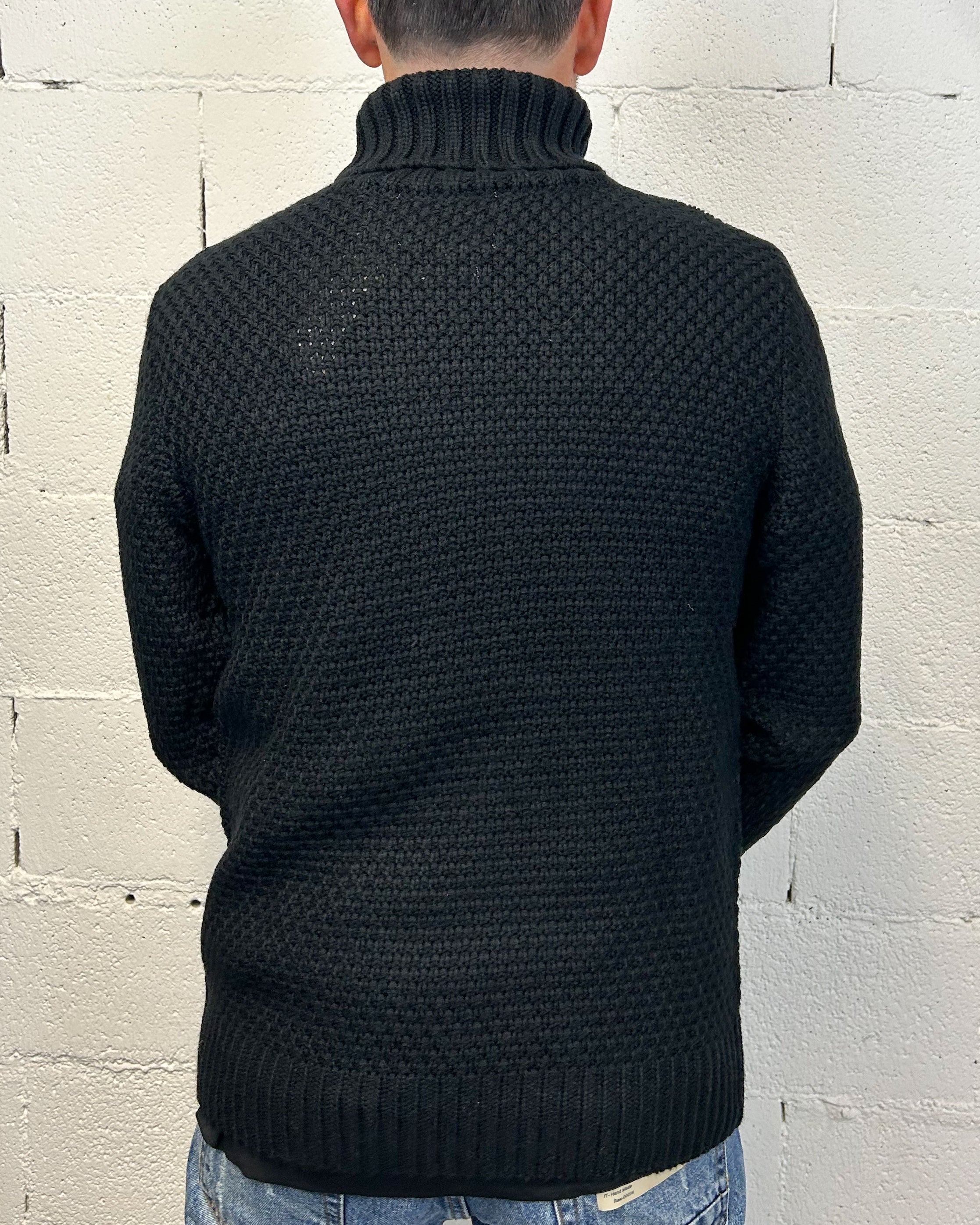 ONLYONE Gianni Lupo Trecce dolcevita nero