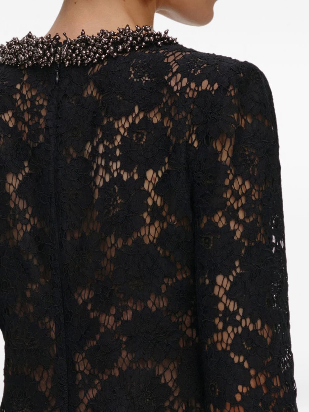 Self-Portrait AW26-045S abito corto nero donna