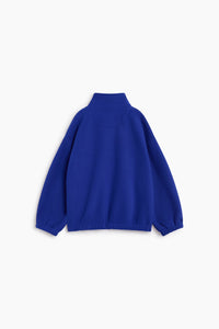 THE NEW SOCIETY Cloudy felpa pile Blu Dazzling cotone