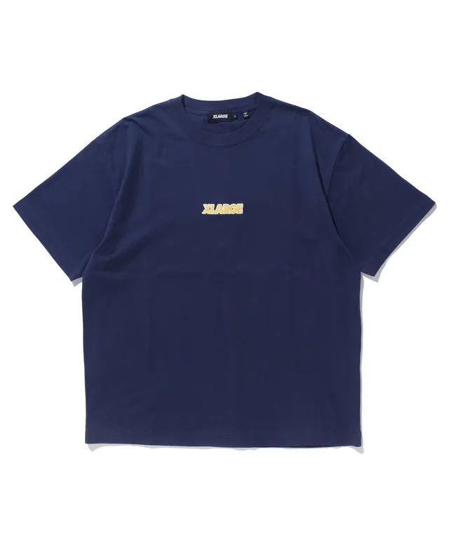 X-Large Standard Logo T-shirt manica corta blu ricamo
