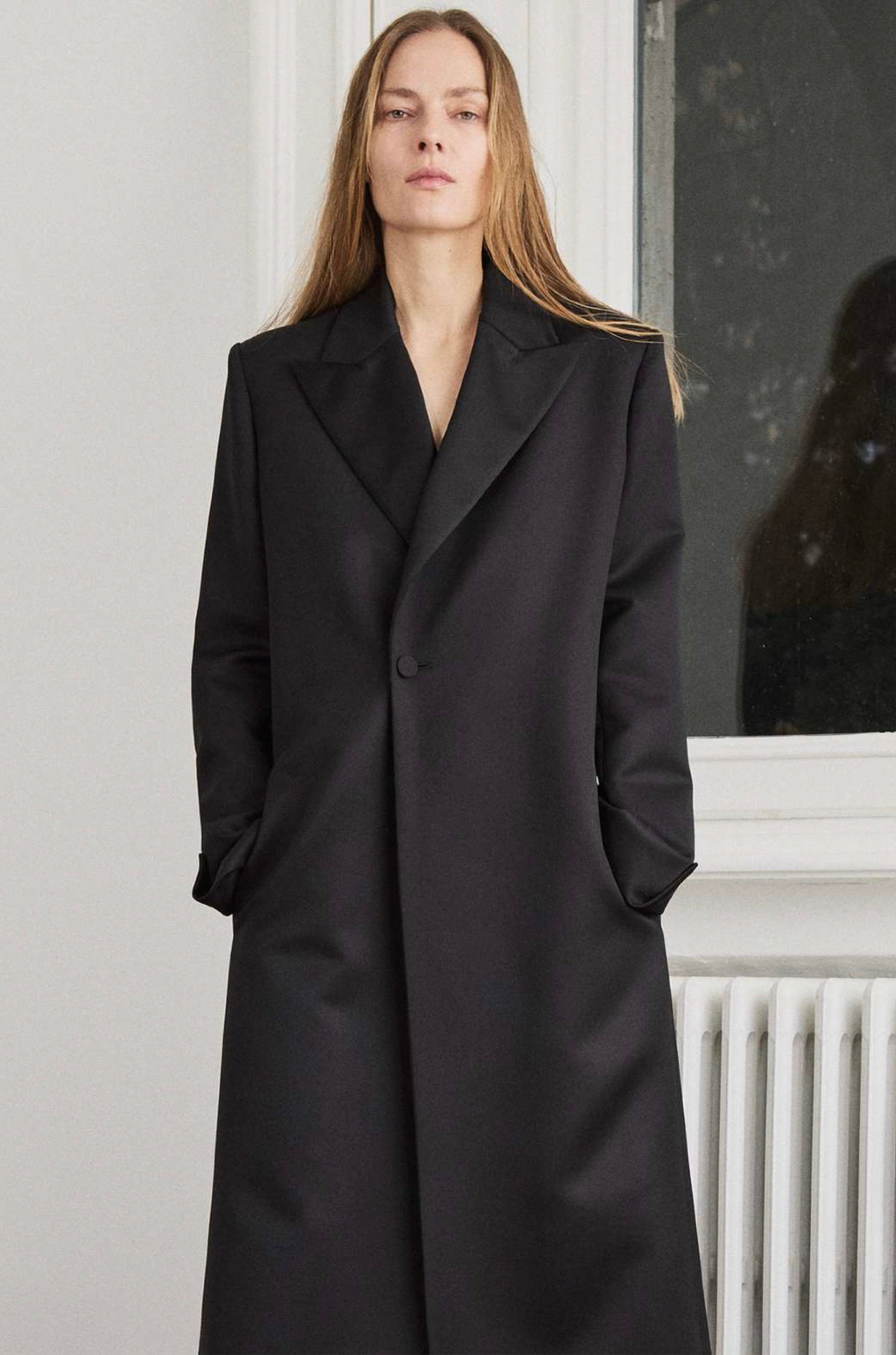 Sa Su Phi Benni cappotto tuxedo lana nero