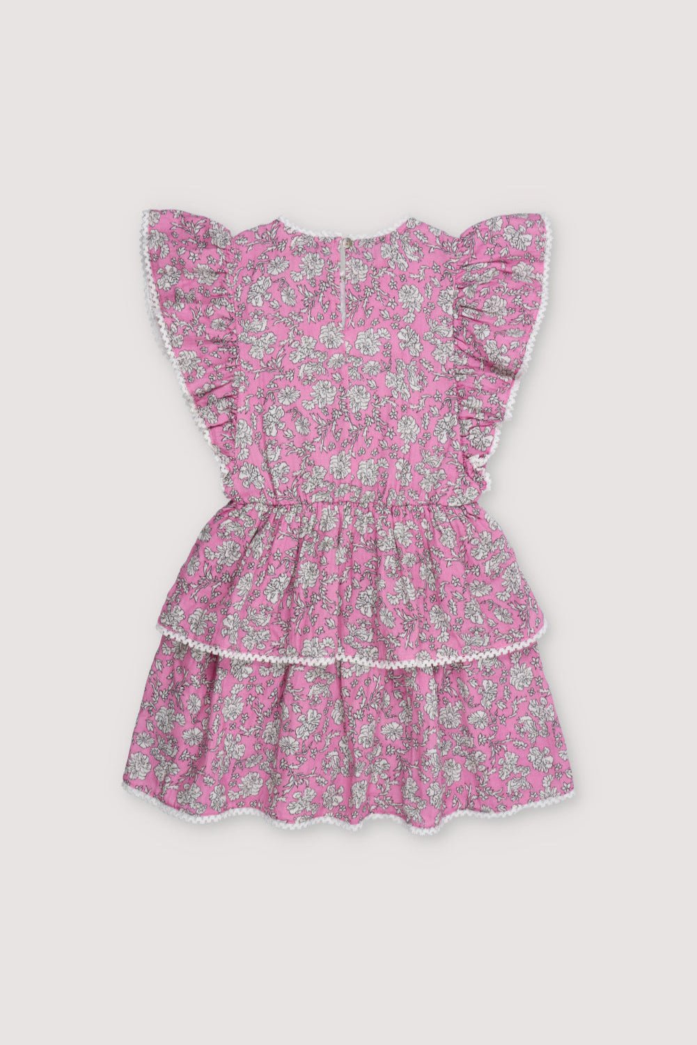 The New Society Melina Dress abito cotone rosa fiori