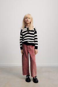 The New Society TNS Denim Wide Leg jeans donna blu denim