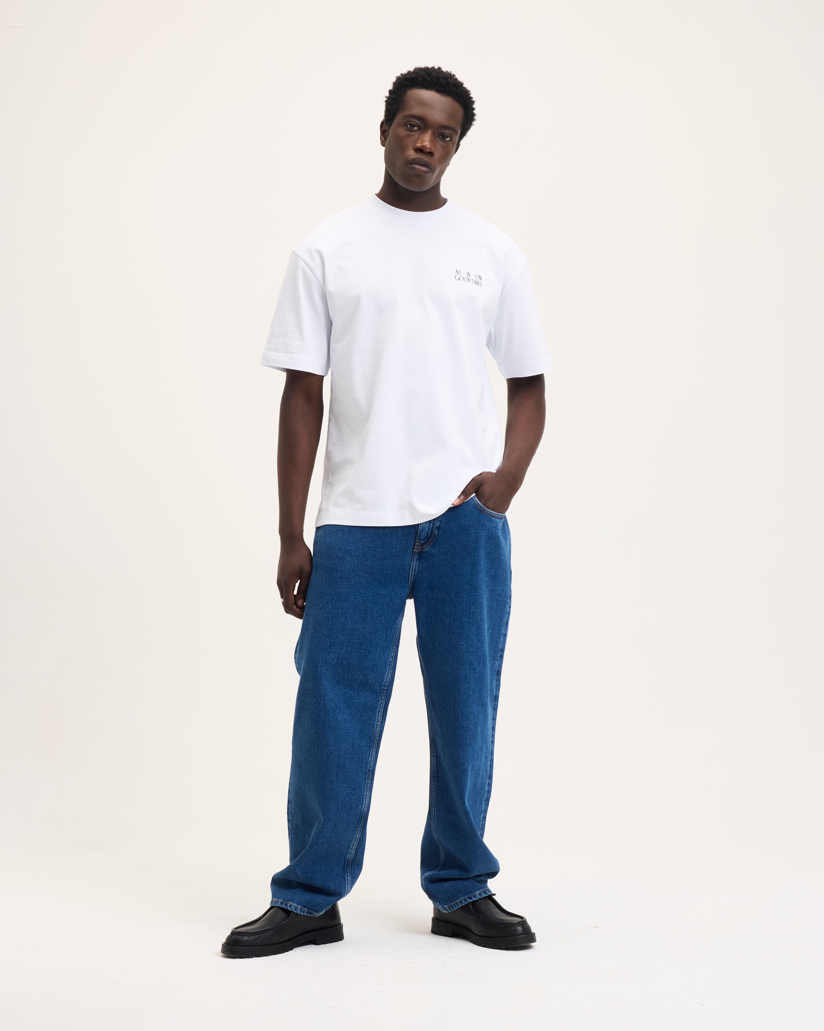 GOODPEOPLE TAX Artwork t-shirt cotone White