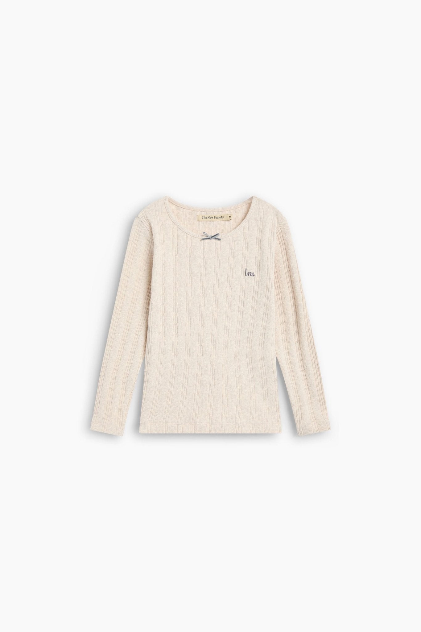 The New Society TNS Logo maglietta Whisper White cotone