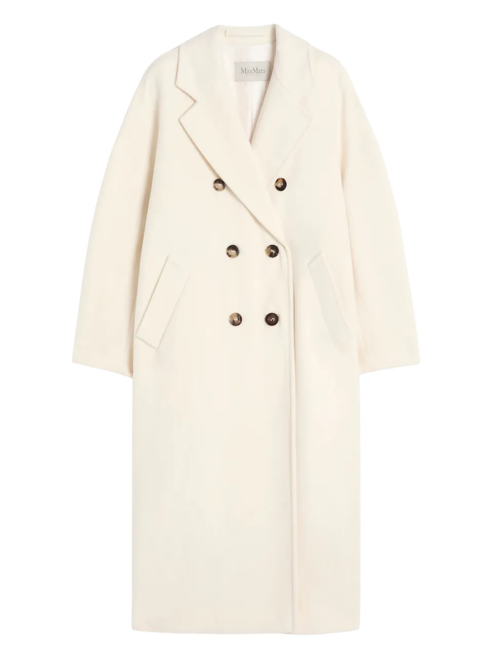 Max Mara Madame 101801 cappotto bianco 42 lana cachemire