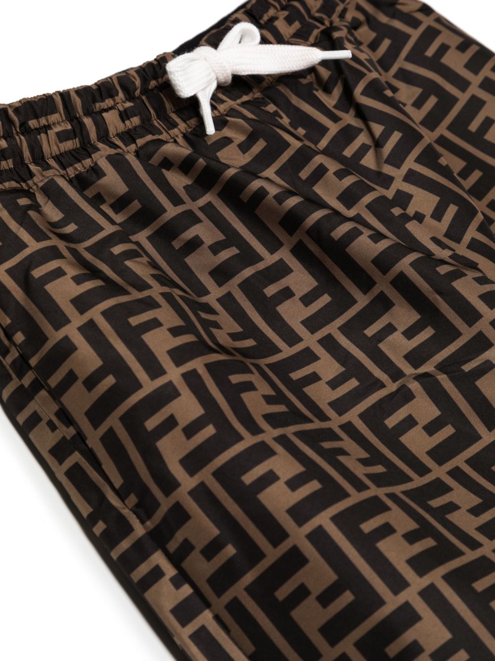 Fendi Kids JUF065 pantaloni bambina neri elegante