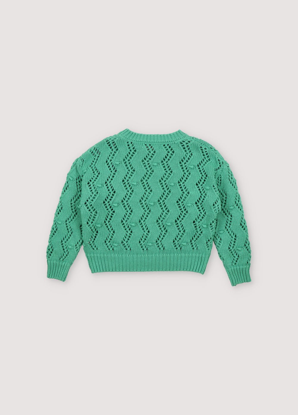 The New Society Sifnos maglione bimba Jade cotone