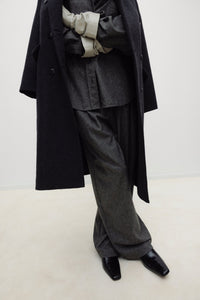 The New Society Opal Pantaloni Donna Lana con Pieghe