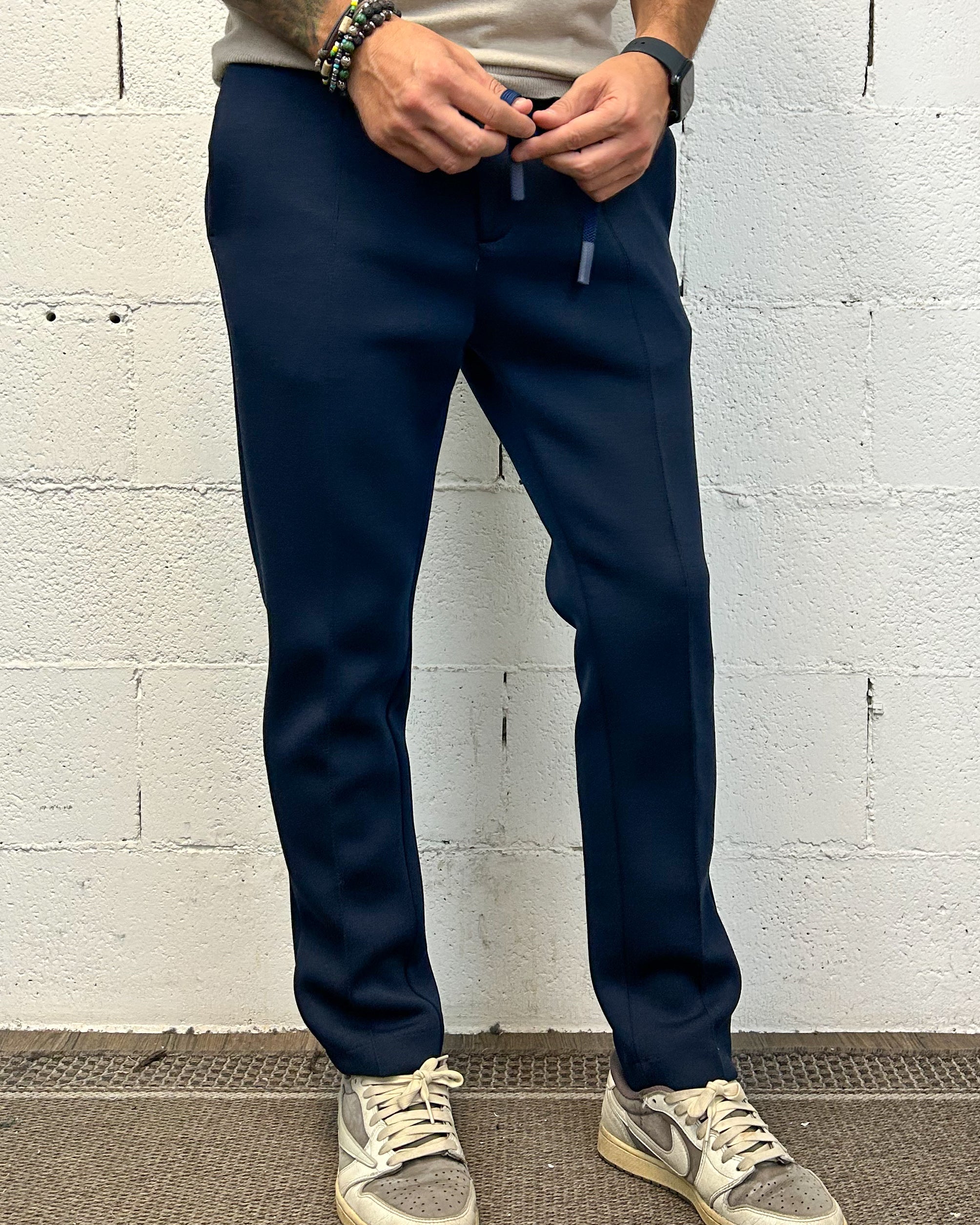 ONLYONE OVER-D pantamolla slim fit blu tasca filetto