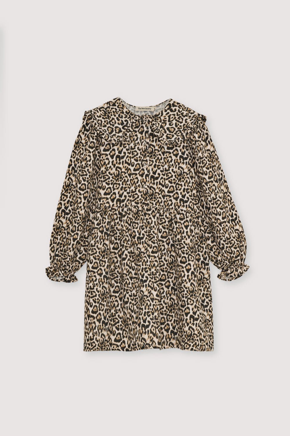 The New Society Nelia vestito bambina leopardato garza