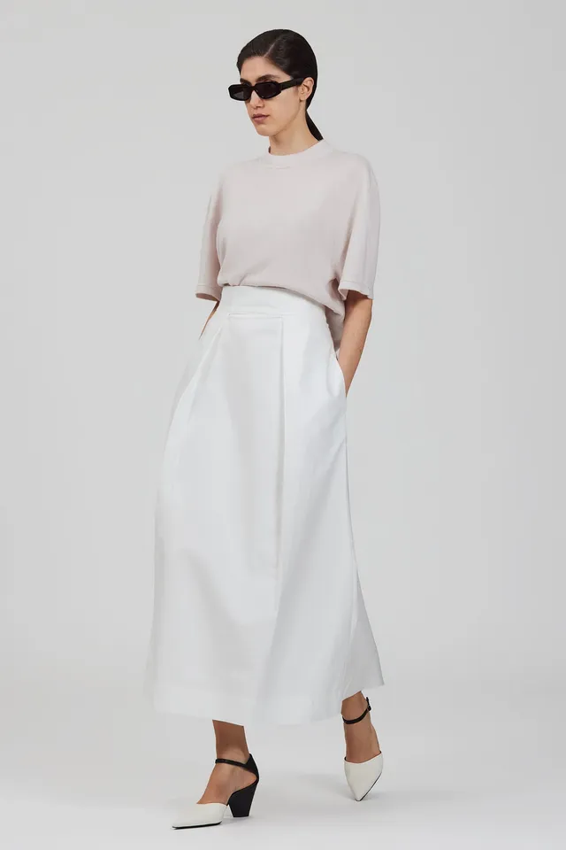 Sa Su Phi t-shirt corta in cashmere gialla