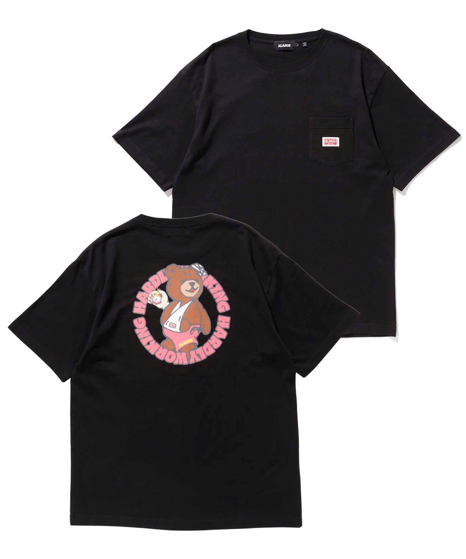 X-Large Hardly Working Pocket T-shirt cotone