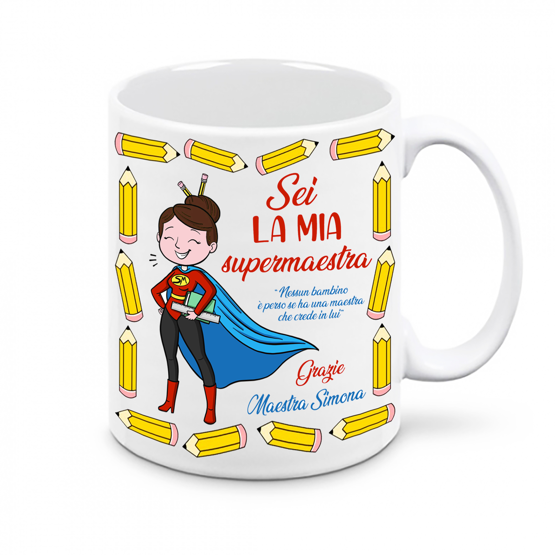 Mr. Gadgets Super Maestra tazza ceramica regalo