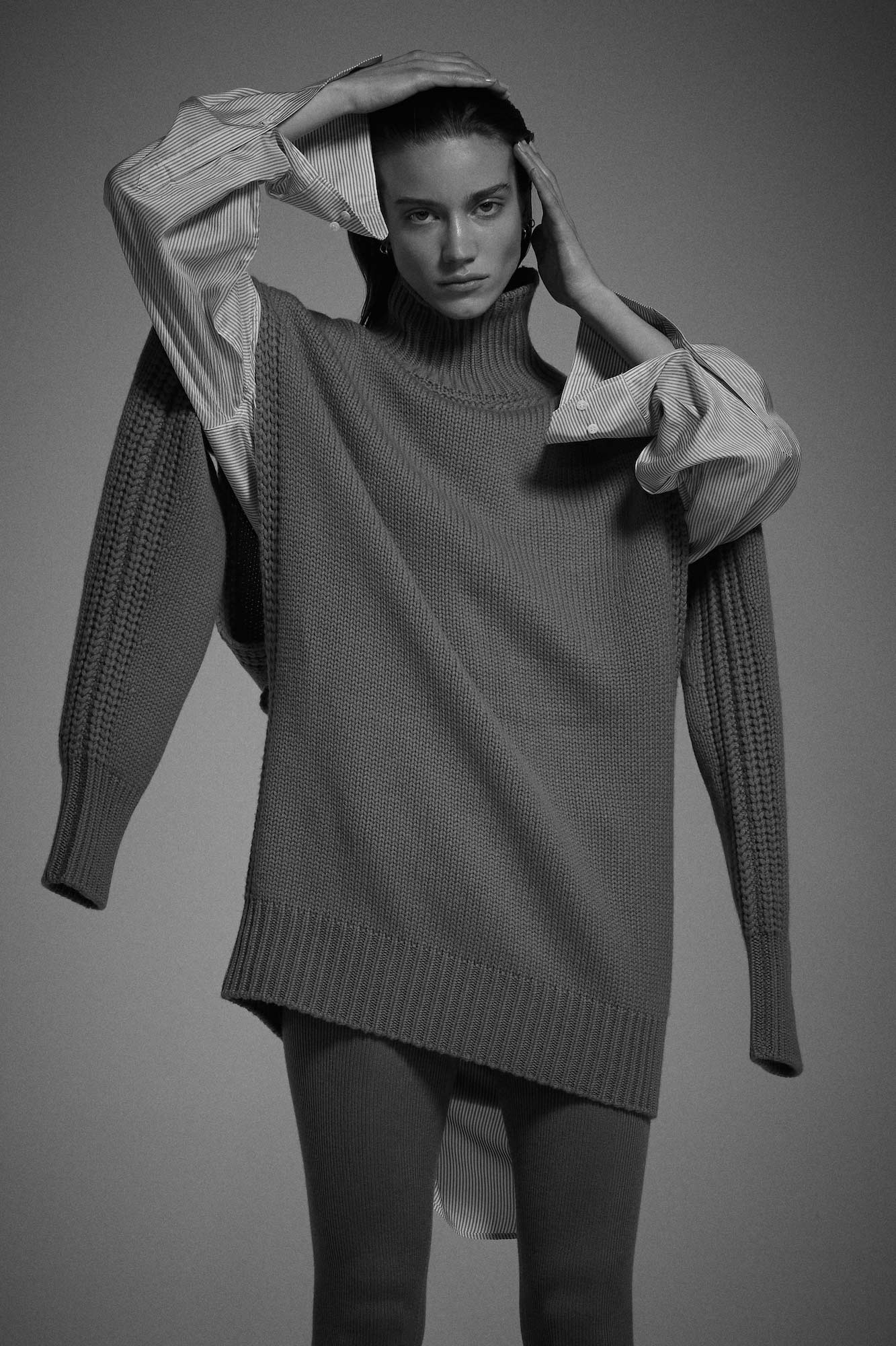 Sa Su Phi Giovanna vestito in cashmere verde militare