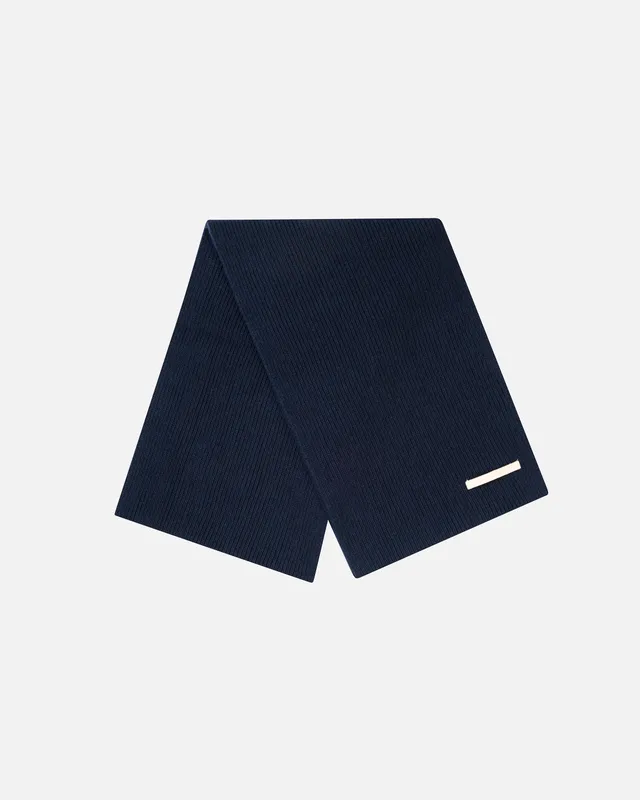 GOODPEOPLE Alpaca Blend sciarpa alpaca blu navy taglia unica