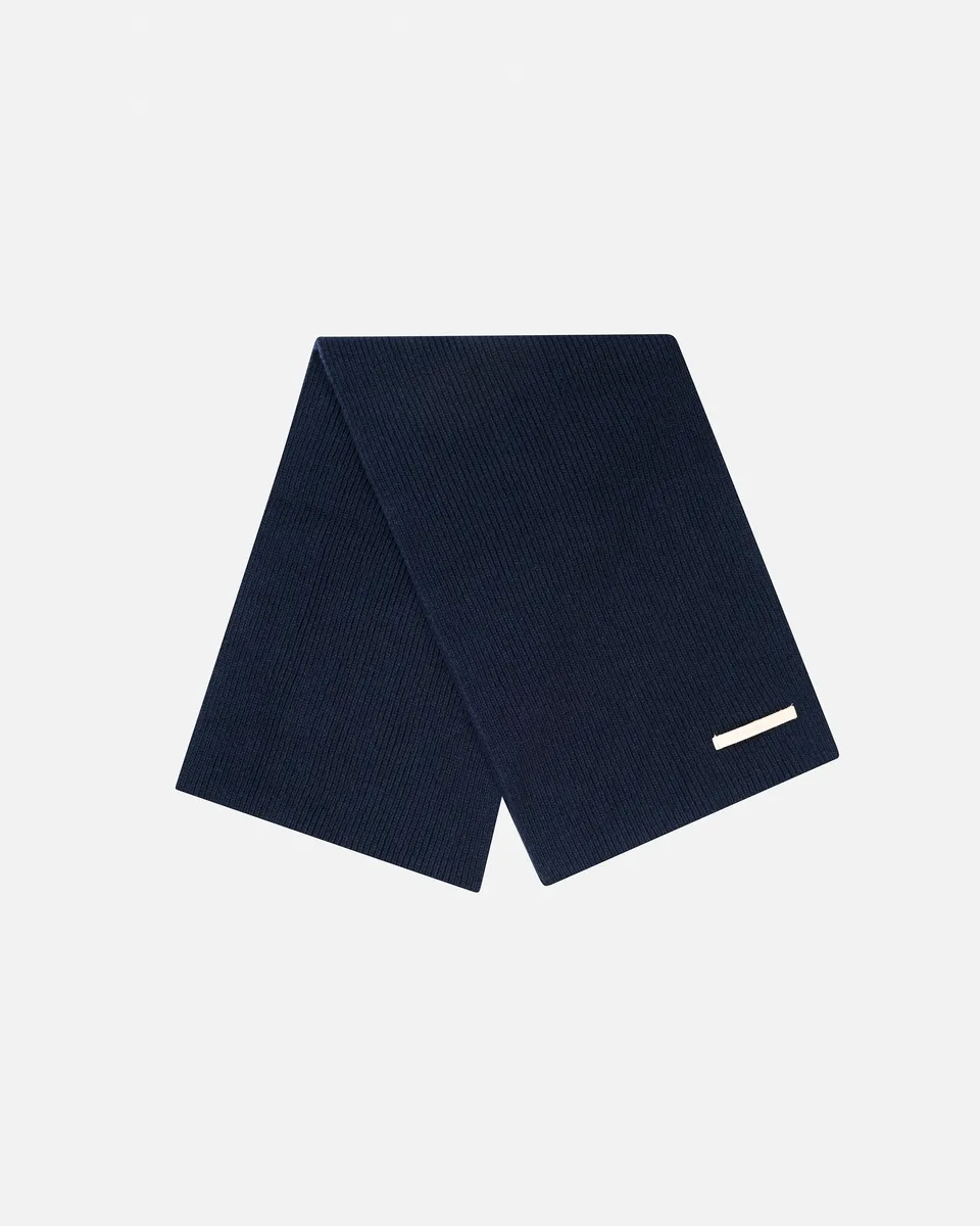 GOODPEOPLE Alpaca Blend sciarpa alpaca blu navy taglia unica