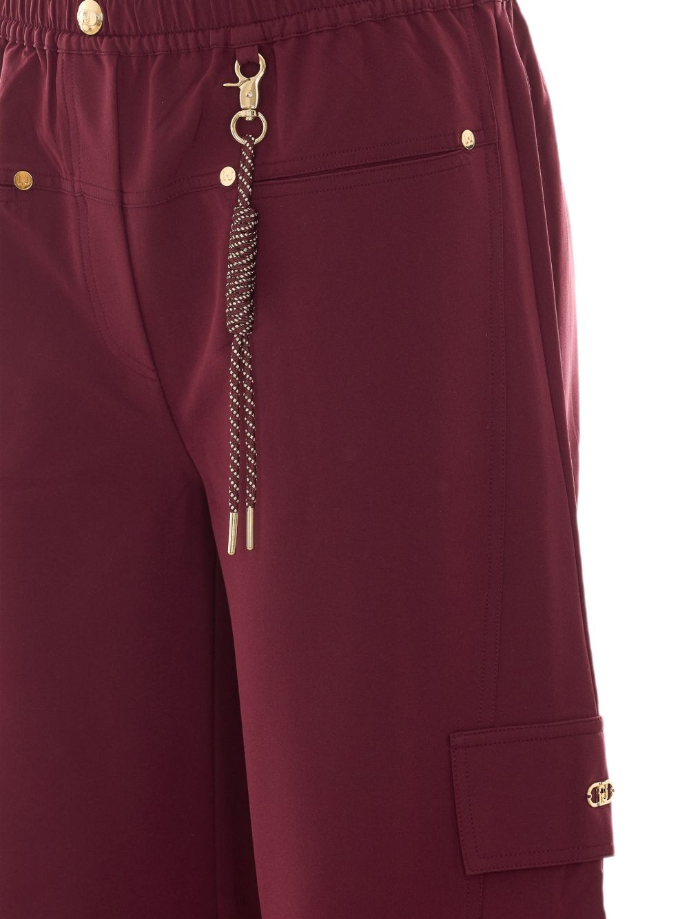 Liu Jo Sport TF6067 T695A pantaloni rosso aubergine