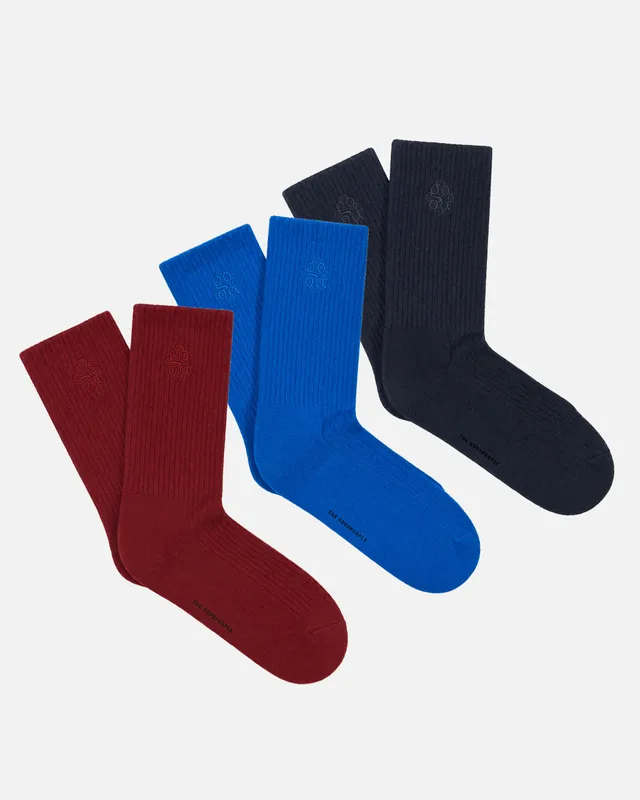 GOODPEOPLE Signature calzini cotone 3 paia