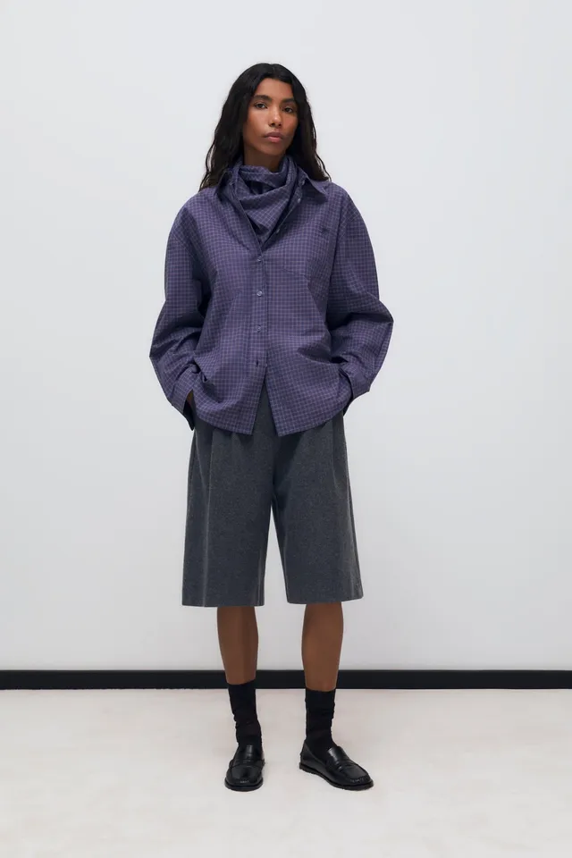 THE NEW SOCIETY Estela camicia donna quadri cotone