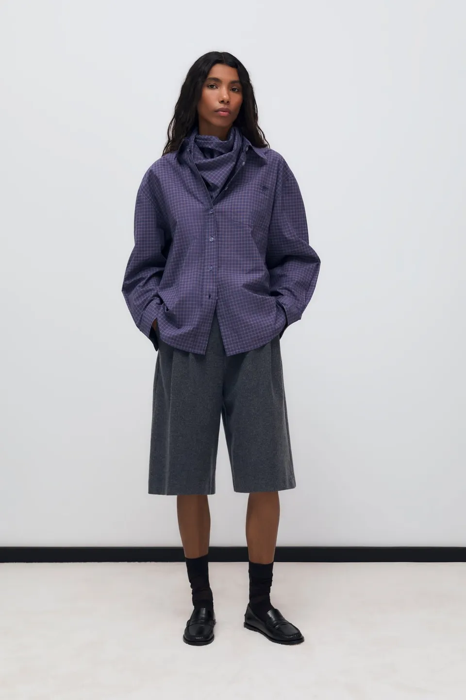 THE NEW SOCIETY Estela camicia donna quadri cotone