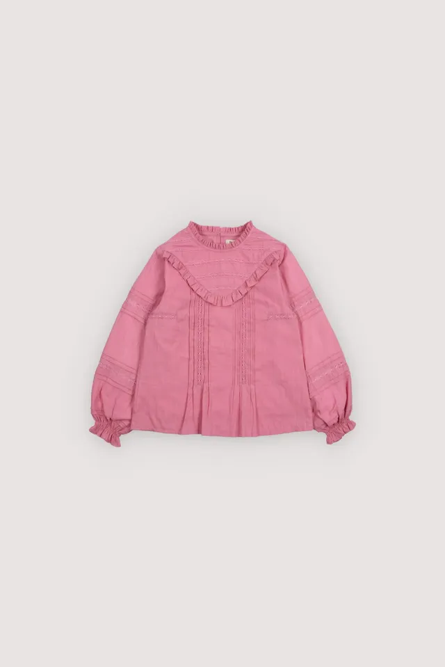 The New Society Blanca Blouse camicetta bimba Dream Blush cotone