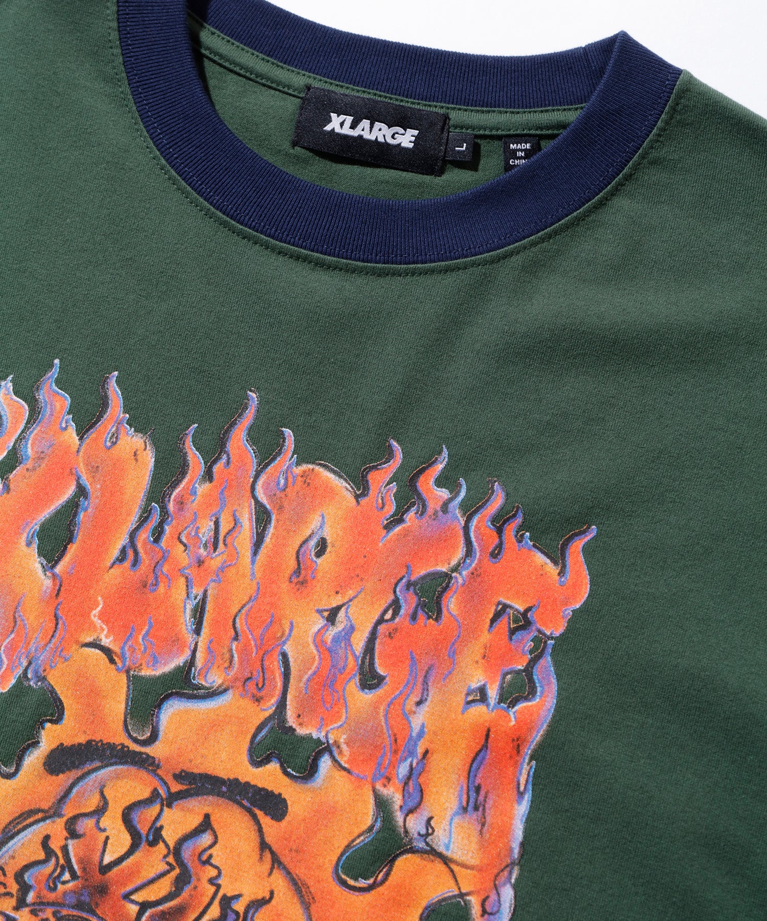 X-Large Burning maglia manica lunga carbone S