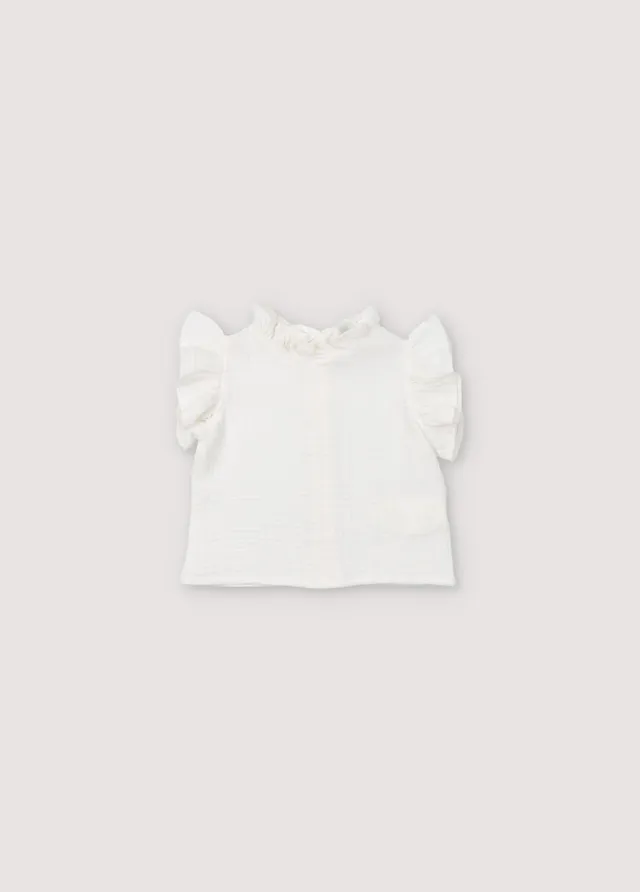 THE NEW SOCIETY Spyros Baby Blouse camicia neonato mussola 6 mesi