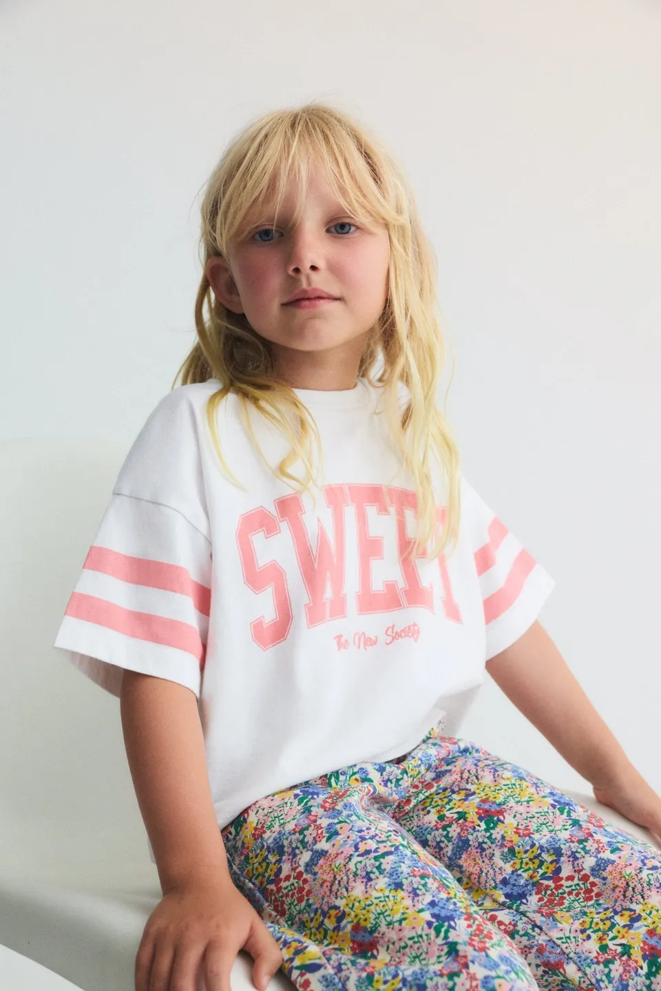 The New Society Daylily T-Shirt maglietta Pure Cloud cotone