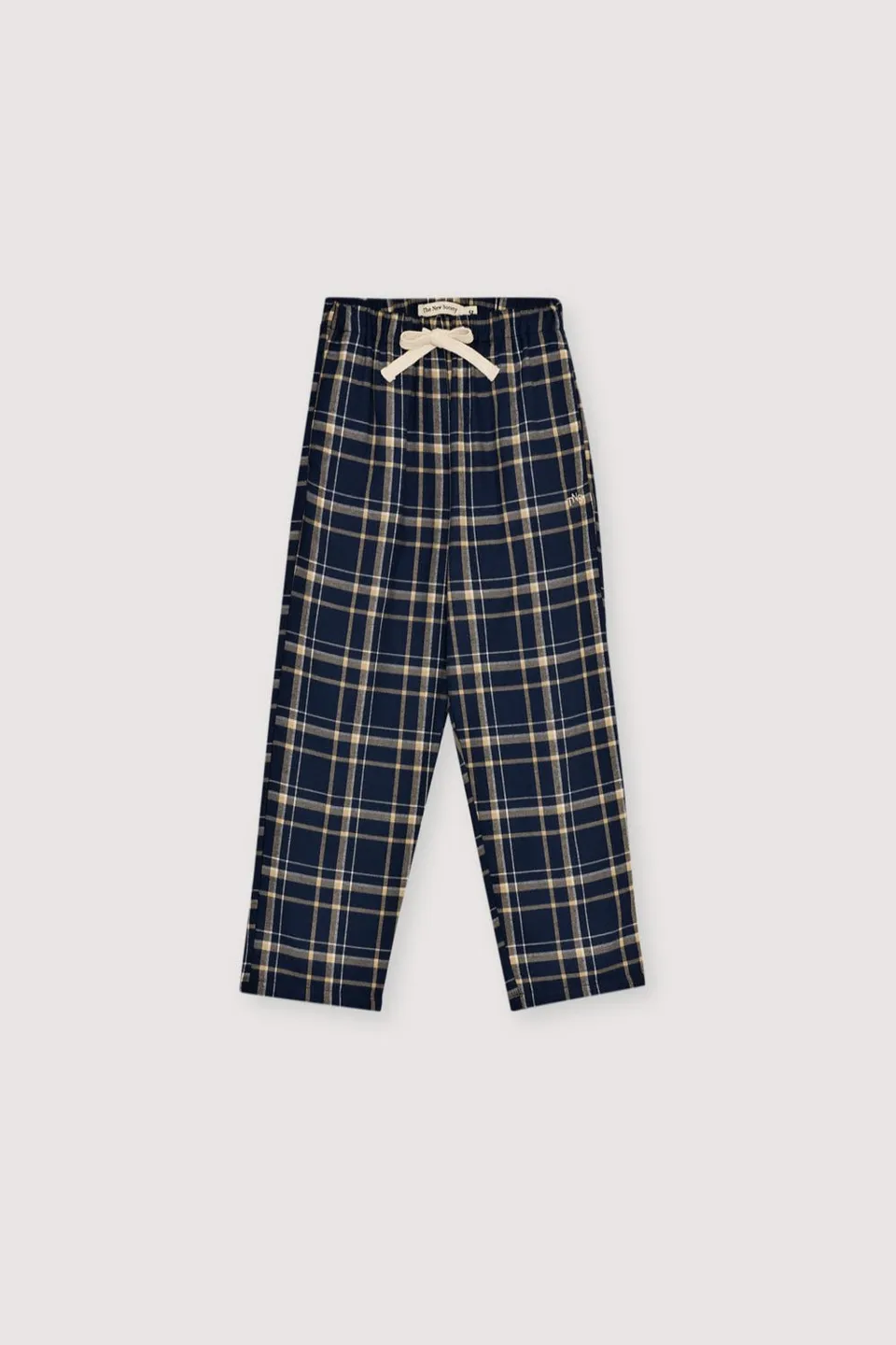 The New Society John Pant pantaloni 6 anni quadri blu cotone