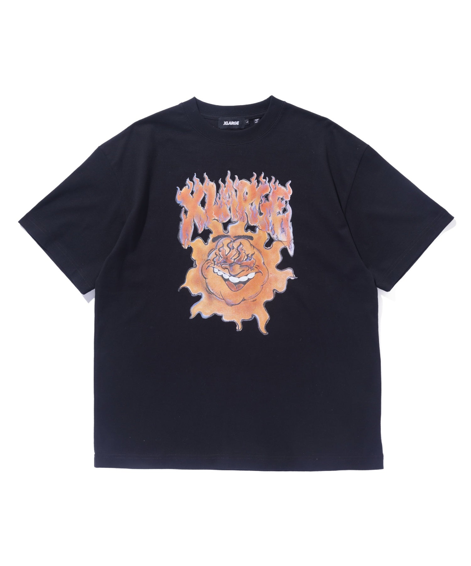 X-Large XL Burning t-shirt manica corta stampa fronte
