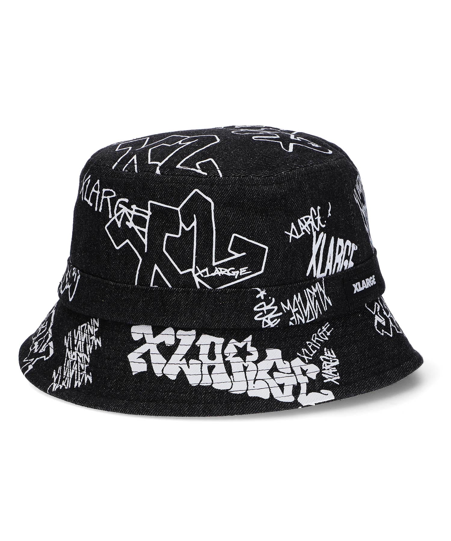 X-Large Graffiti Denim cappello indaco M cotone