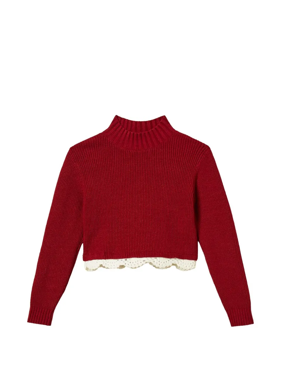 Twinset Girl 262GJ3080 maglia red ruby bambina
